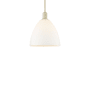 Innovations Lighting Bristol 12" Wide Pendant Antique Brass / Matte White