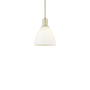 Innovations Lighting Bristol 8" Wide Mini Pendant Antique Brass / Matte White