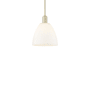 Innovations Lighting Bristol 9" Wide Mini Pendant Antique Brass / Matte White