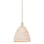 Innovations Lighting Natural Ballston Dome 12" Wide Pendant Antique Brass / Natural