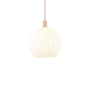 Innovations Lighting White Venetian 14" Wide Pendant Antique Copper / White Venetian