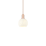 Innovations Lighting White Venetian 6" Wide Mini Pendant Antique Copper / White Venetian