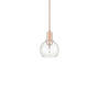 Innovations Lighting Athens 6" Wide Mini Pendant Antique Copper / Clear