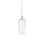 Innovations Lighting Chelsea 8" Wide Mini Pendant Antique Copper / Seedy Deco Swirl