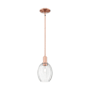 Innovations Lighting Preston 6" Wide Mini Pendant Antique Copper / Clear