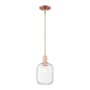 Innovations Lighting Preston 7" Wide Mini Pendant Antique Copper / Clear