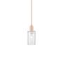Innovations Lighting Clymer 5" Wide Mini Pendant Antique Copper / Clear