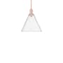 Innovations Lighting Berkshire Glass 12" Wide Pendant Antique Copper / Clear