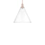 Innovations Lighting Berkshire Glass 16" Wide Pendant Antique Copper / Clear