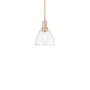 Innovations Lighting Bristol 8" Wide Mini Pendant Antique Copper / Clear