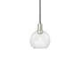 Innovations Lighting Athens 8" Wide Mini Pendant Black Antique Brass / Clear