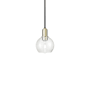 Innovations Lighting Athens 6" Wide Mini Pendant Black Antique Brass / Seedy