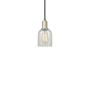 Innovations Lighting Caledonia 5" Wide Mini Pendant Black Antique Brass / Mouchette