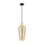 Innovations Lighting Chelsea 8" Wide Mini Pendant Black Antique Brass / Mercury Deco Swirl