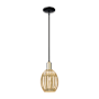 Innovations Lighting Preston 6" Wide Mini Pendant Black Antique Brass / Mercury