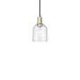 Innovations Lighting Bella 6" Wide Mini Pendant Black Antique Brass / Seedy