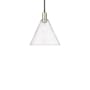 Innovations Lighting Berkshire Glass 12" Wide Pendant Black Antique Brass / Clear