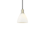 Innovations Lighting Bristol 8" Wide Mini Pendant Black Antique Brass / Matte White