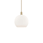Innovations Lighting Athens 14" Wide Pendant Brushed Brass / Matte White