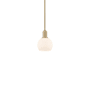 Innovations Lighting Athens 6" Wide Mini Pendant Brushed Brass / Matte White