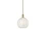 Innovations Lighting White Mouchette 10" Wide Mini Pendant Brushed Brass / White Mouchette