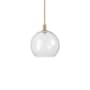 Innovations Lighting Athens 14" Wide Pendant Brushed Brass / Clear