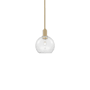 Innovations Lighting Athens 8" Wide Mini Pendant Brushed Brass / Clear