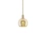 Innovations Lighting Athens 8" Wide Mini Pendant Brushed Brass / Mercury
