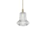 Innovations Lighting Springwater 12" Wide Pendant Brushed Brass / Clear Fluted