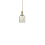 Innovations Lighting Caledonia 5" Wide Mini Pendant Brushed Brass / Mouchette