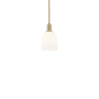 Innovations Lighting Bella 6" Wide Mini Pendant Brushed Brass / White