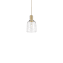 Innovations Lighting Bella 6" Wide Mini Pendant Brushed Brass / Seedy