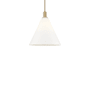 Innovations Lighting Berkshire Glass 16" Wide Pendant Brushed Brass / Matte White