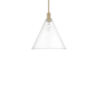 Innovations Lighting Berkshire Glass 16" Wide Pendant Brushed Brass / Clear