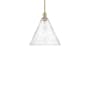 Innovations Lighting Berkshire Glass 16" Wide Pendant Brushed Brass / Seedy