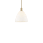Innovations Lighting Bristol 12" Wide Pendant Brushed Brass / Matte White