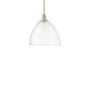 Innovations Lighting Bristol 16" Wide Pendant Brushed Brass / Clear