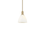 Innovations Lighting Bristol 8" Wide Mini Pendant Brushed Brass / Matte White