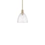 Innovations Lighting Bristol 9" Wide Mini Pendant Brushed Brass / Seedy