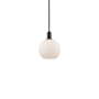 Innovations Lighting Athens 8" Wide Mini Pendant Matte Black / Matte White