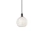 Innovations Lighting White Mouchette 10" Wide Mini Pendant Matte Black / White Mouchette