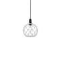 Innovations Lighting Farmhouse Rope 10" Wide Mini Pendant Matte Black / Clear Glass with White Rope