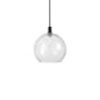Innovations Lighting Athens 14" Wide Pendant Matte Black / Clear