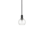Innovations Lighting Athens 6" Wide Mini Pendant Matte Black / Clear