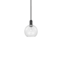 Innovations Lighting Athens 8" Wide Mini Pendant Matte Black / Clear
