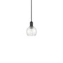 Innovations Lighting Athens 6" Wide Mini Pendant Matte Black / Seedy