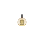 Innovations Lighting Athens 8" Wide Mini Pendant Matte Black / Mercury