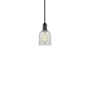Innovations Lighting Caledonia 5" Wide Mini Pendant Matte Black / Mouchette