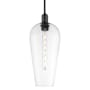 Innovations Lighting Chelsea 8" Wide Mini Pendant with Clear Glass Shade Matte Black