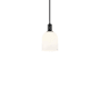 Innovations Lighting Bella 6" Wide Mini Pendant Matte Black / White